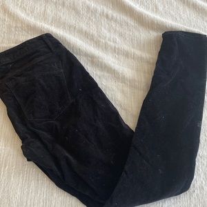 Express black corduroy jeans.